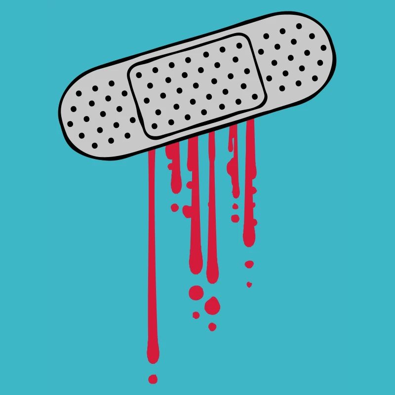 Blut Tropfen Pflaster