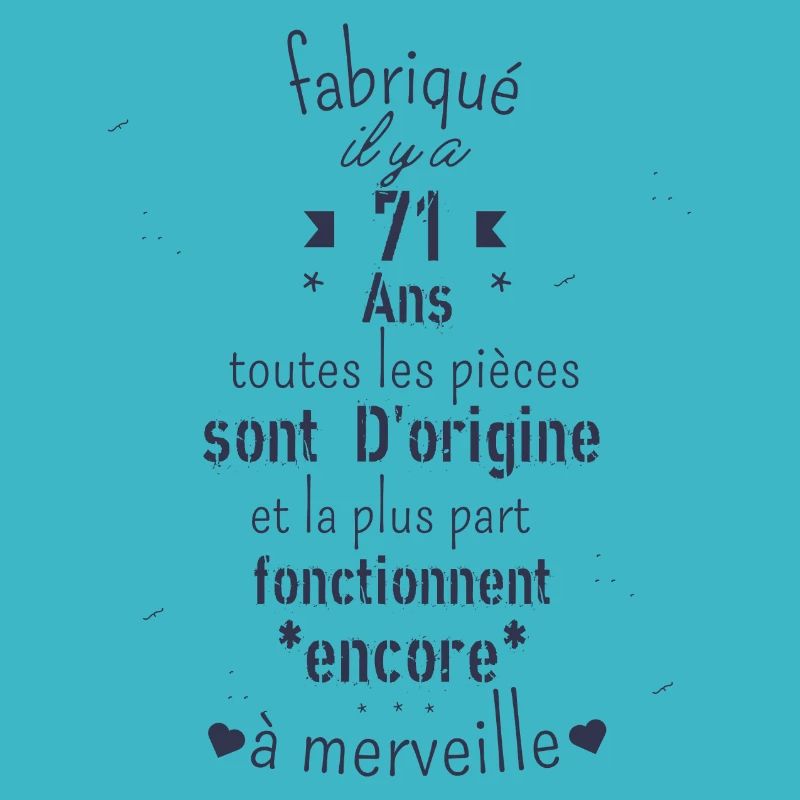 Fabriqué il y a 71 ans