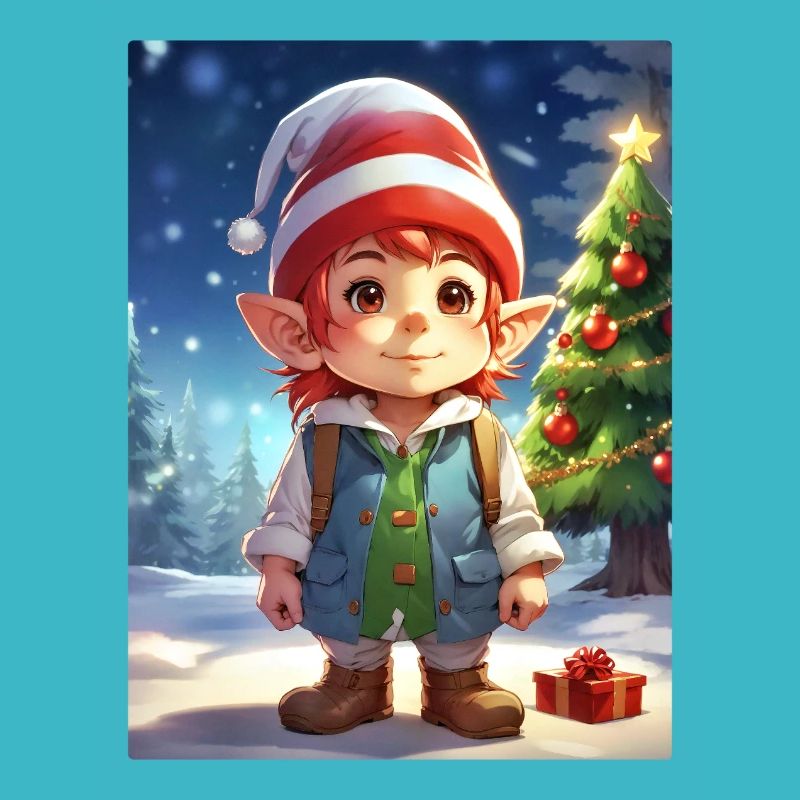 Modèle vierge de Gnome de Noël 1.1