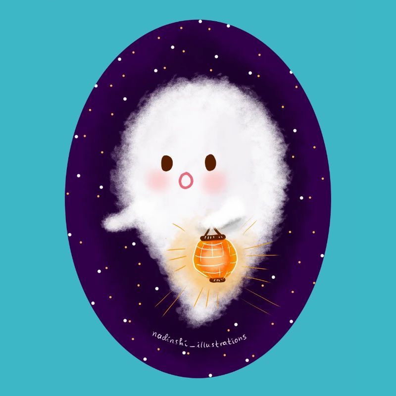 Fantôme avec lanterne