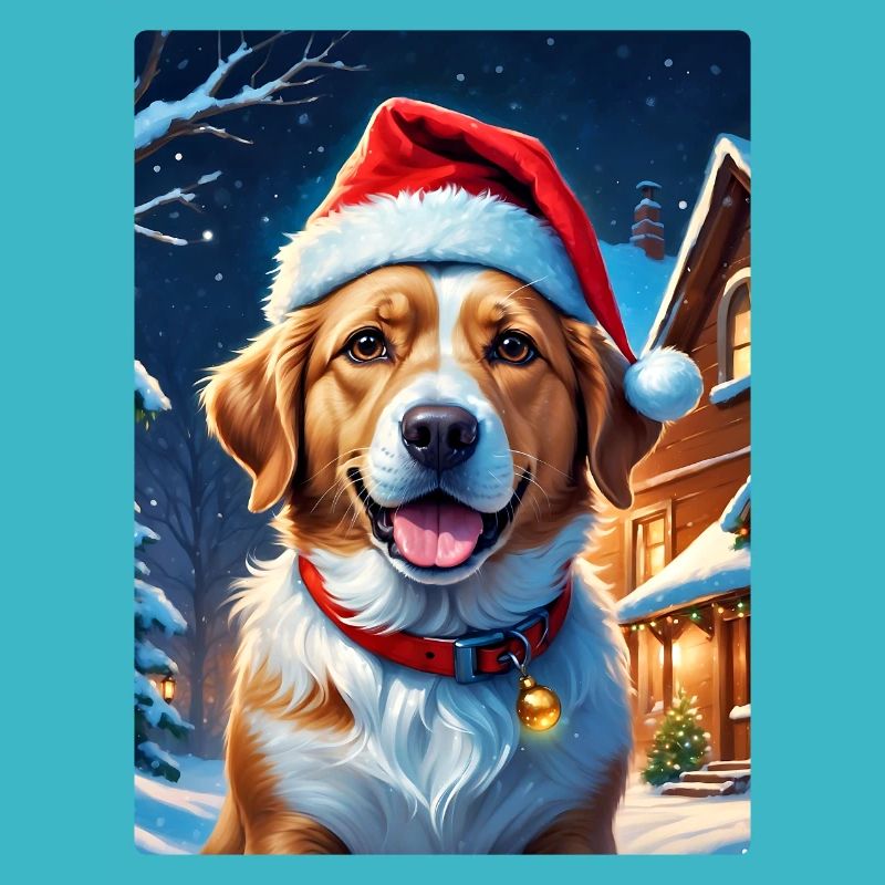 Winterlandschaft Hund 3.4