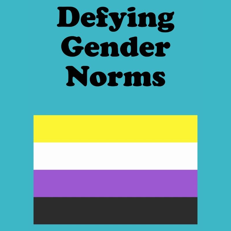 Non Binary Flag Defying Gender Norms