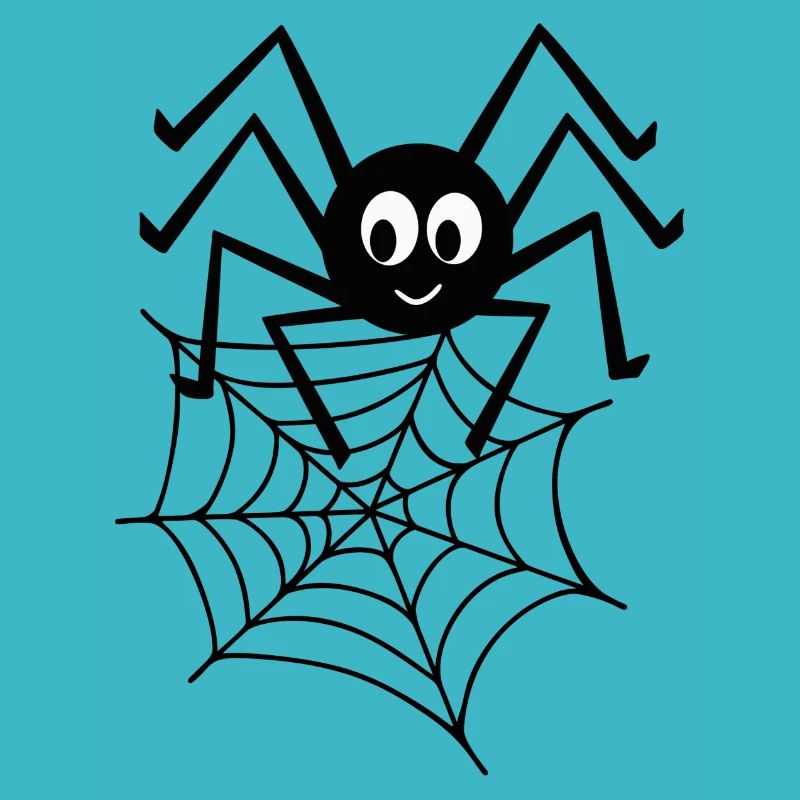 Spinne mit Netz