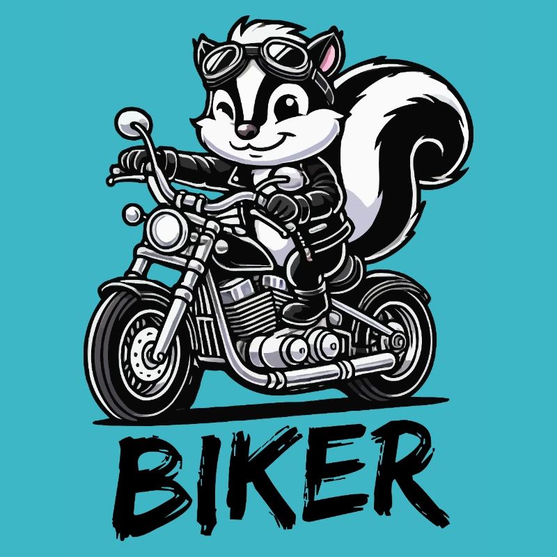 Skunk Motorcycle Biker