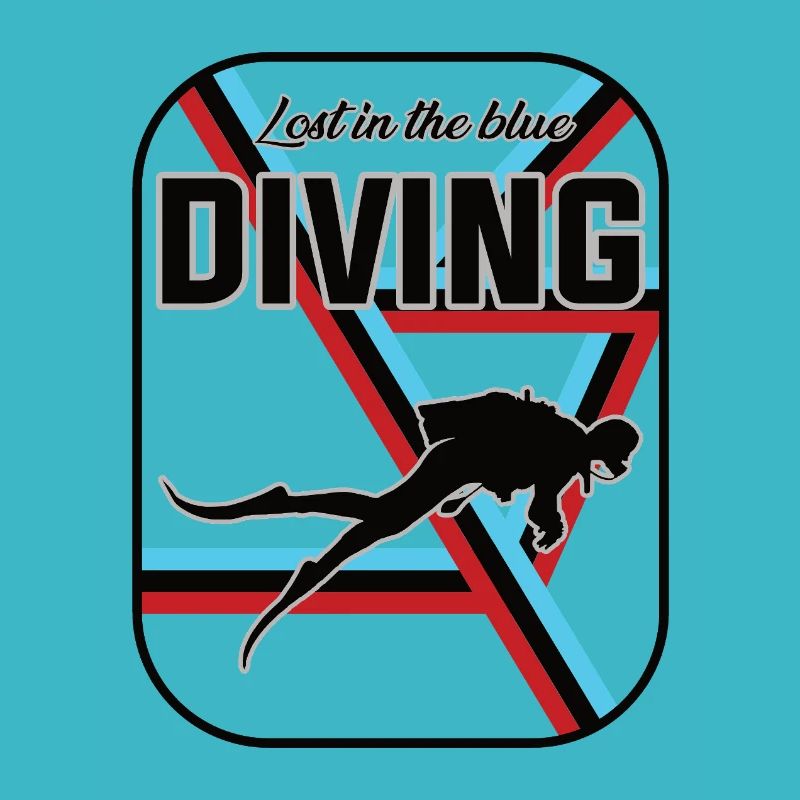 Tauchen Design – Diving, lost in blue