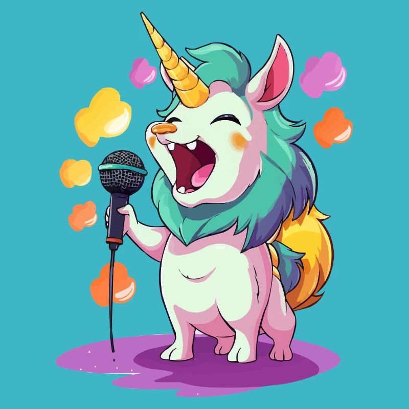 Singing Unicorn Stage Performer