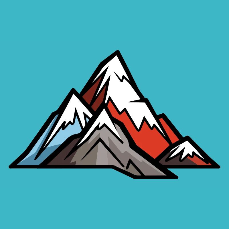 Berge Bergsteiger Symbol