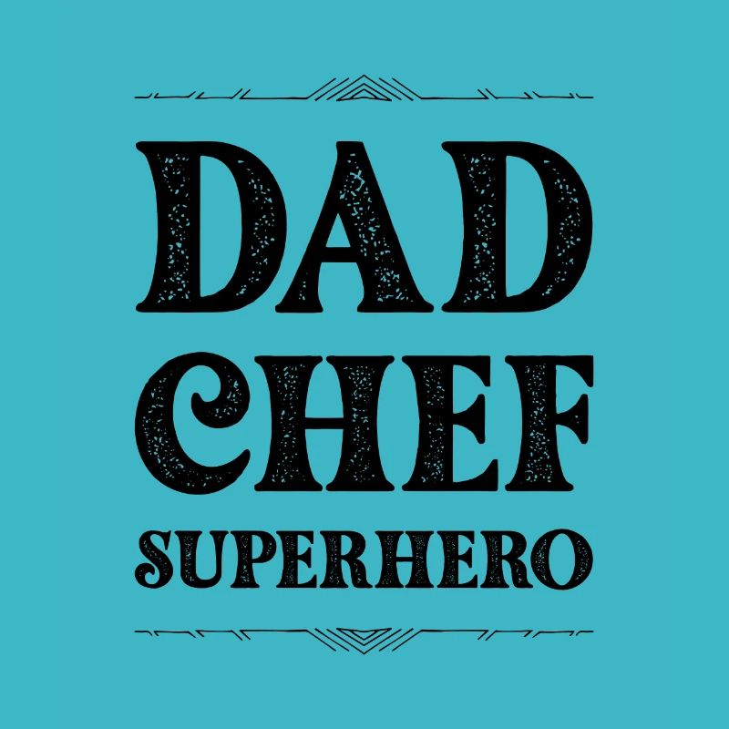 Dad Chef Superheld Papa