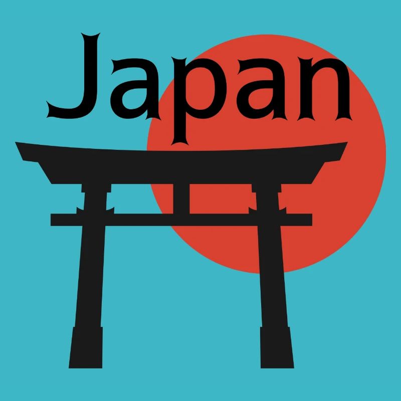 Japan with Gate Background Design