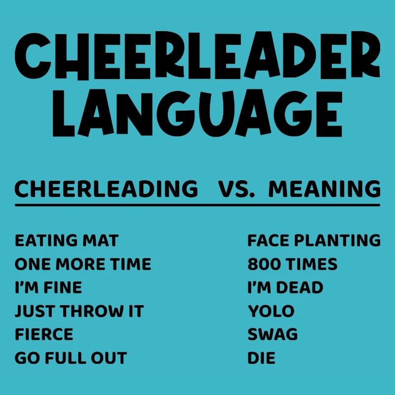Cheerleader Language Cheerleading Cheerdance Danci