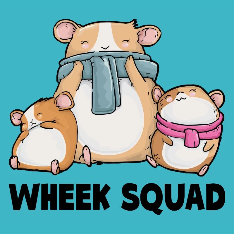 Wheek Squad Graphic Guinea Pig Owner Pet Cavy Anim