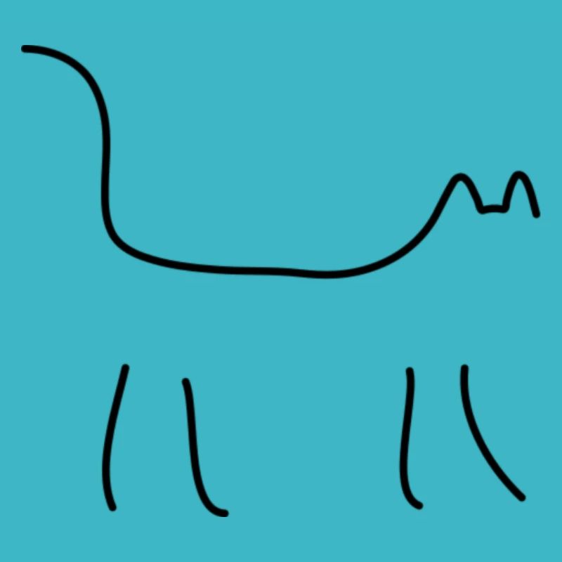 Katze schwarz