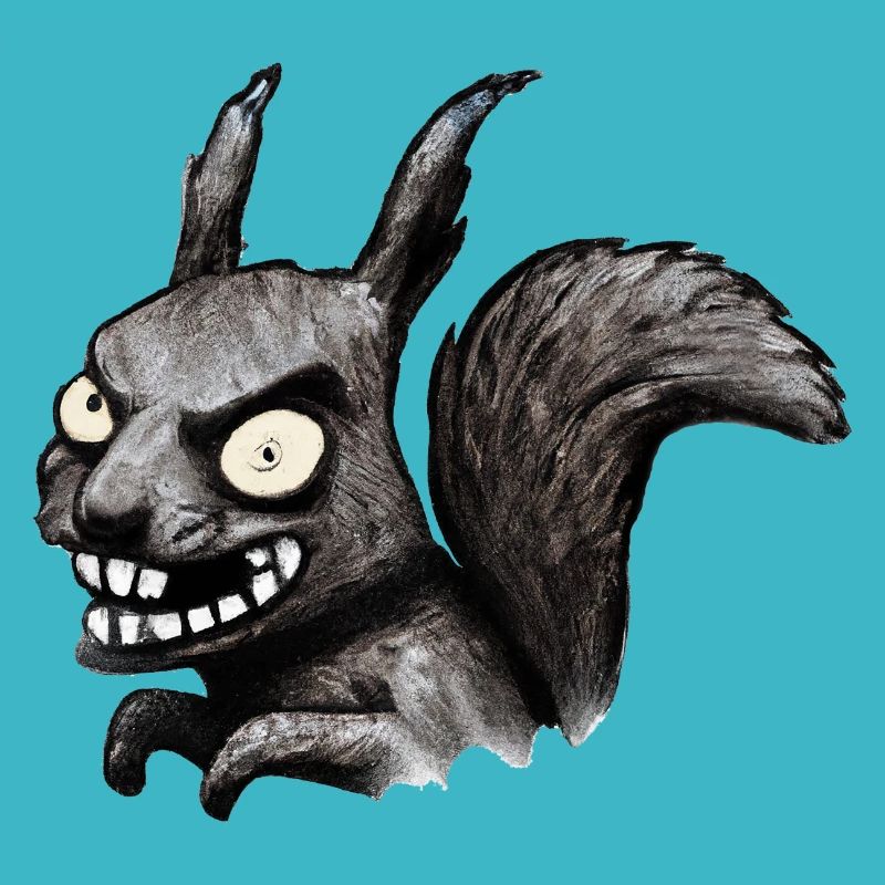 Böses Eichhörnchen