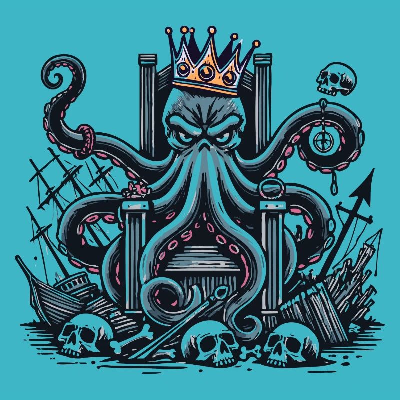 Kraken King on the Throne
