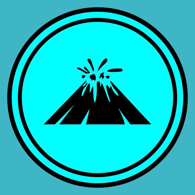 Vulkan icon symbol
