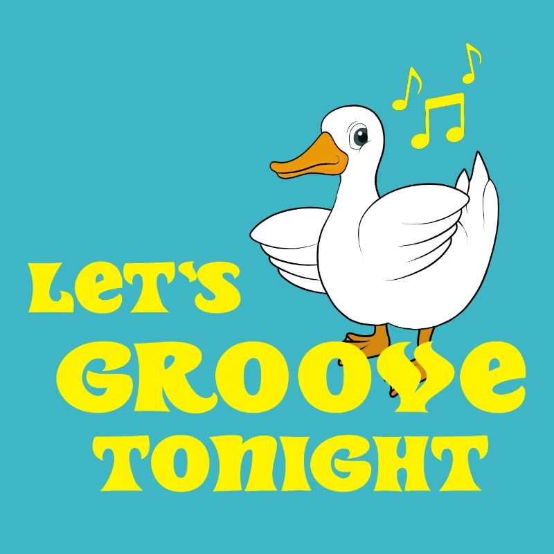 Danse du canard en disant Faisons groove ce soir