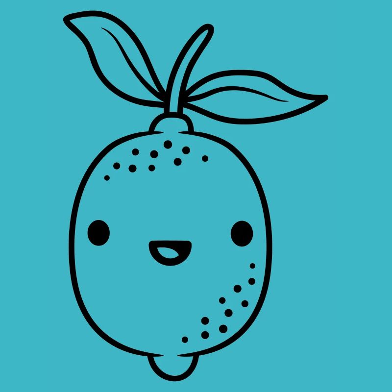 Cartoon kawaii lemon