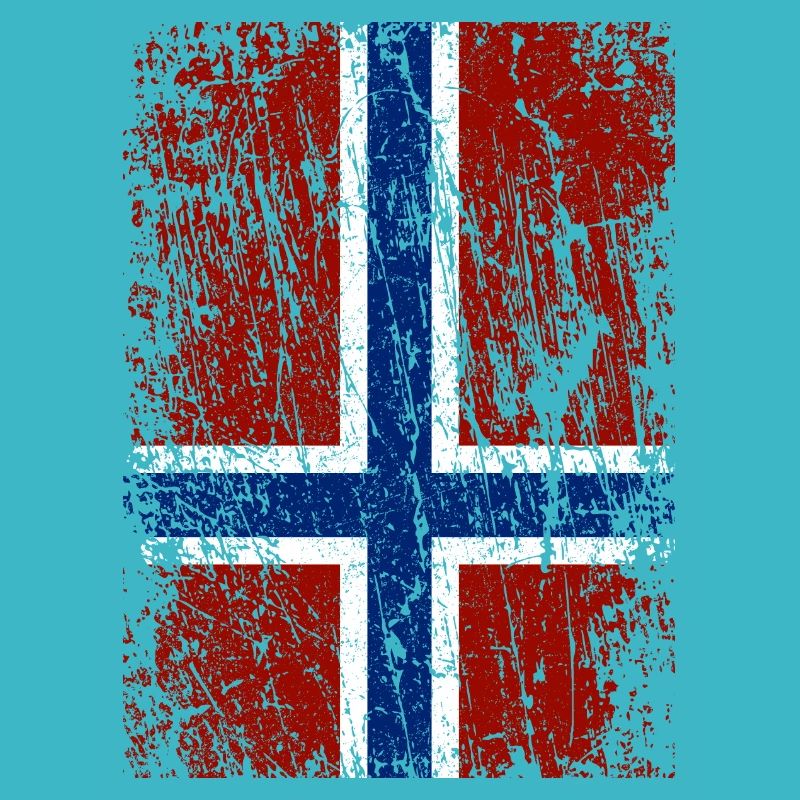 Norwegian flag upright