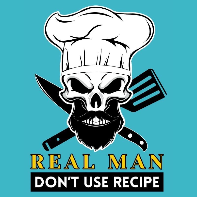 cook beard skeleton chef bearded skull chef