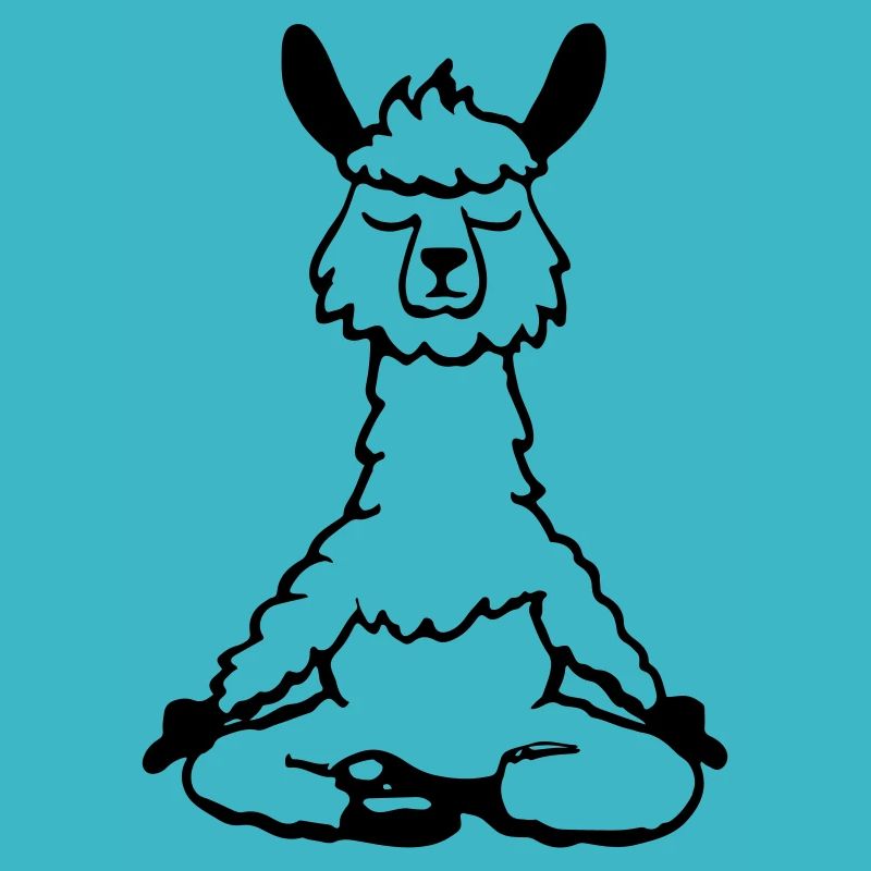 Lama Alpaca Yoga Vector Funny Gift Idea