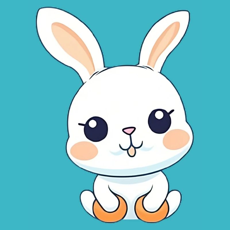 Süßer kleiner Hase