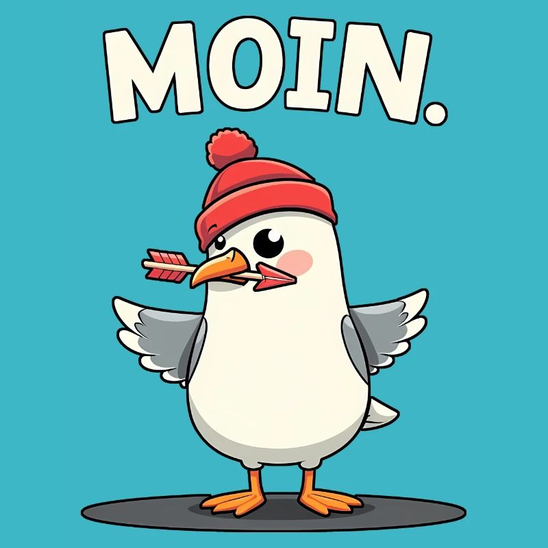 Moin Möwe Dart mit Dartpfeil