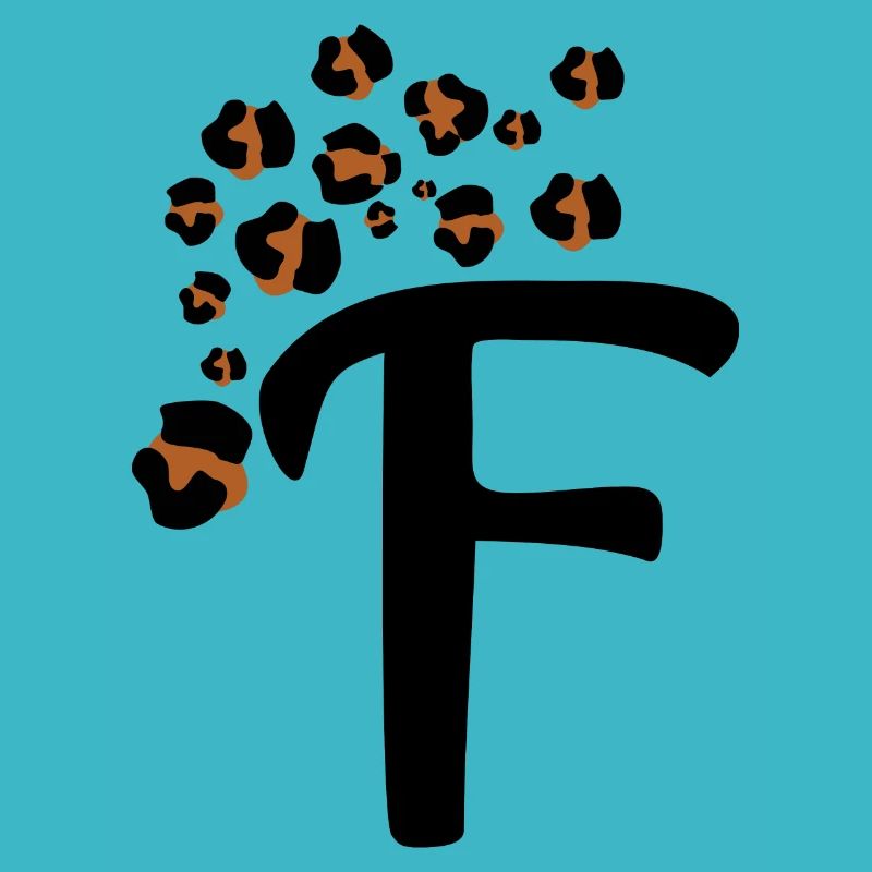 Letter f leopard patterns