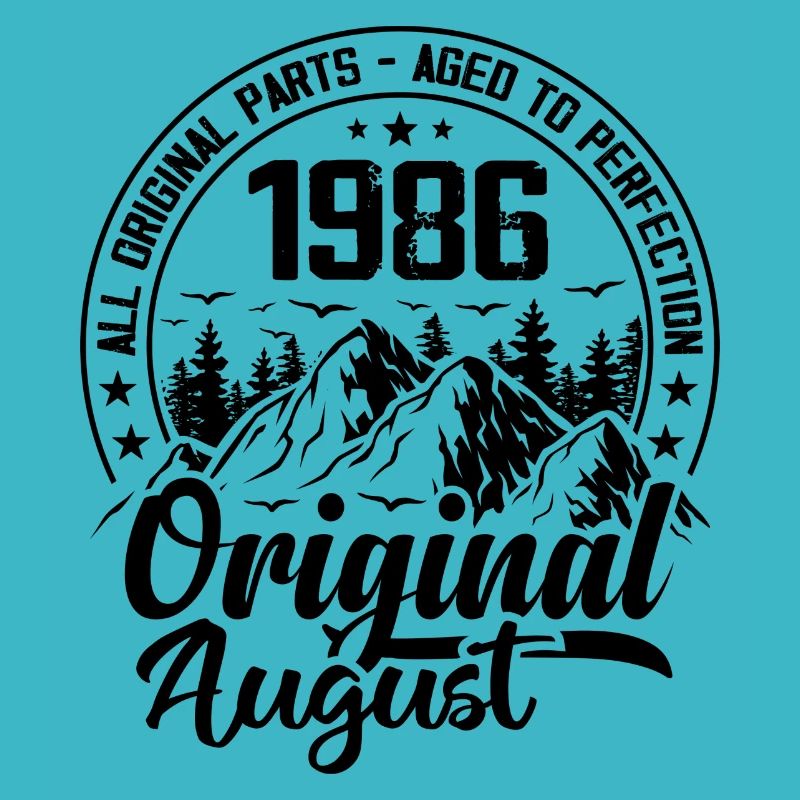 1986 August Original: 38 Years Anniversary Gift
