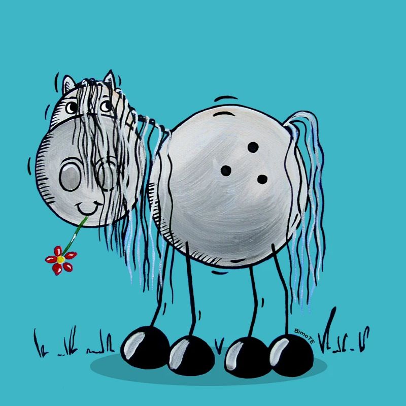 Cheval avec des fleurs