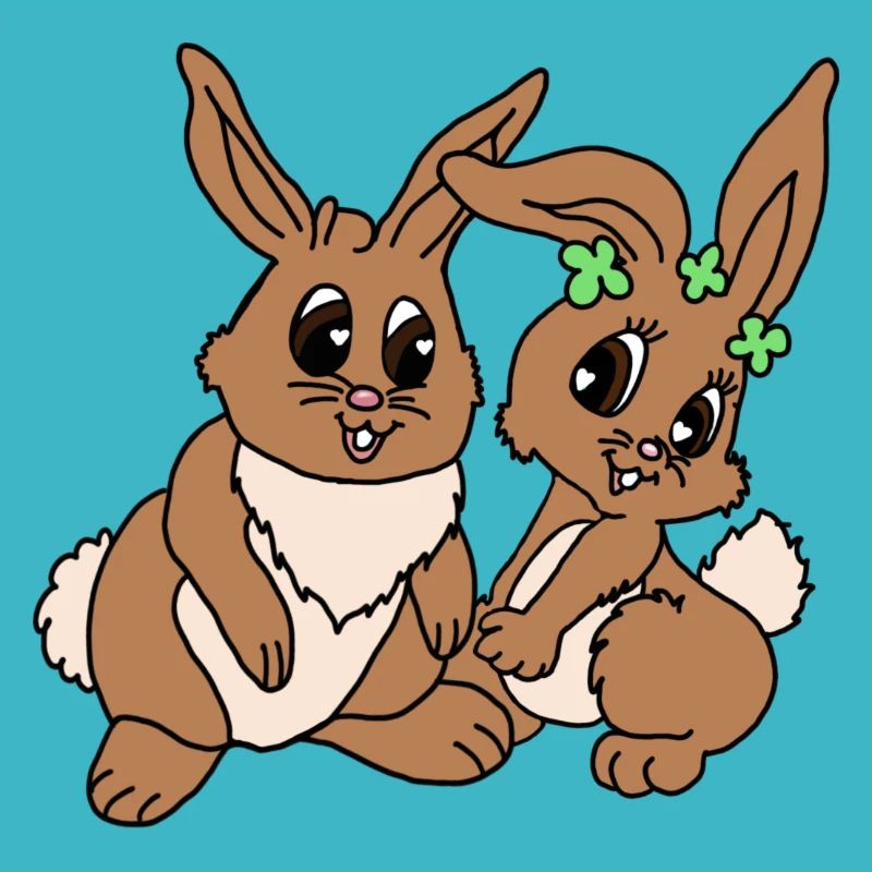 Osterhasen Paar