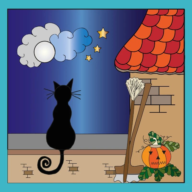 Couleur du chat sur le mur