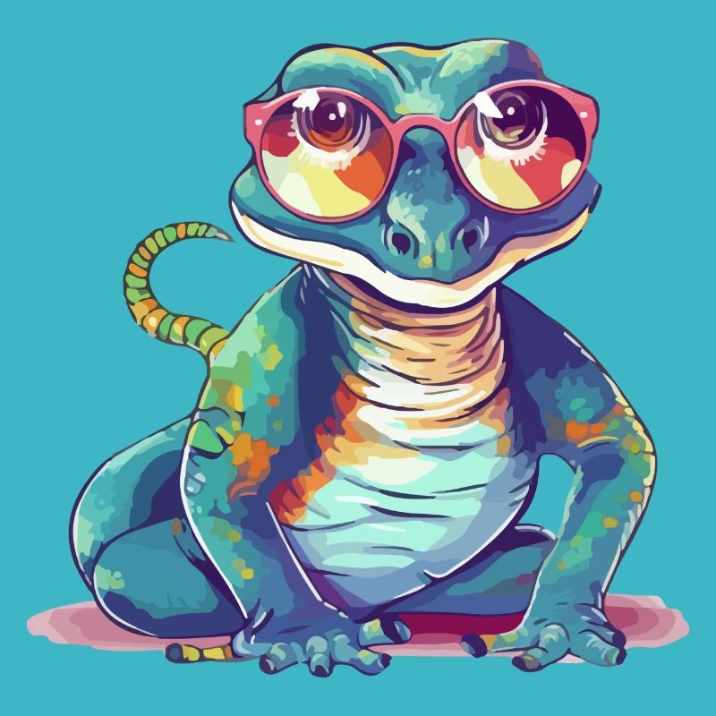 Ik the spectacled lizard