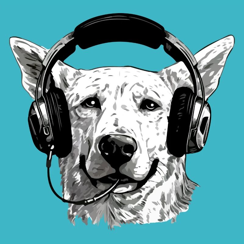 Jack the audiophile dog