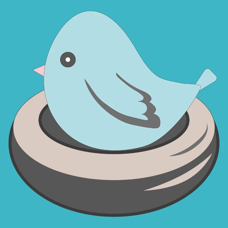 BLUE BIRD NESTING
