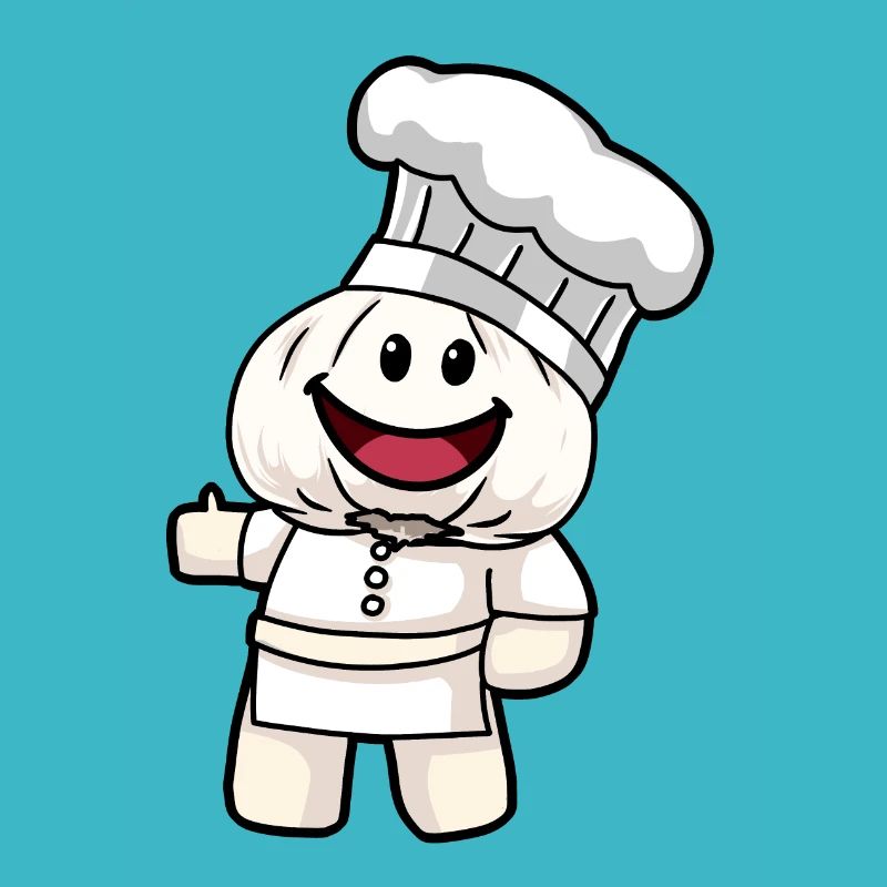 Chef Cooking Kitchen Garlic Healthy Vegan