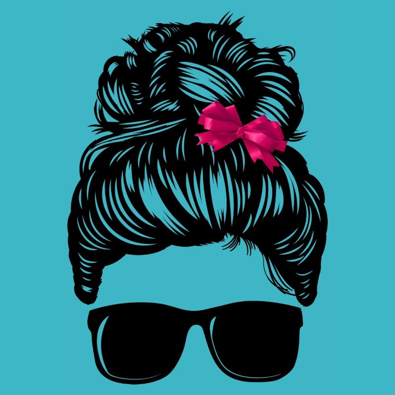 Girl Messy Bun with Bow