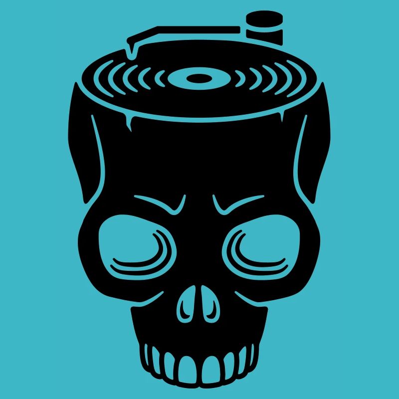 Skull Record Player