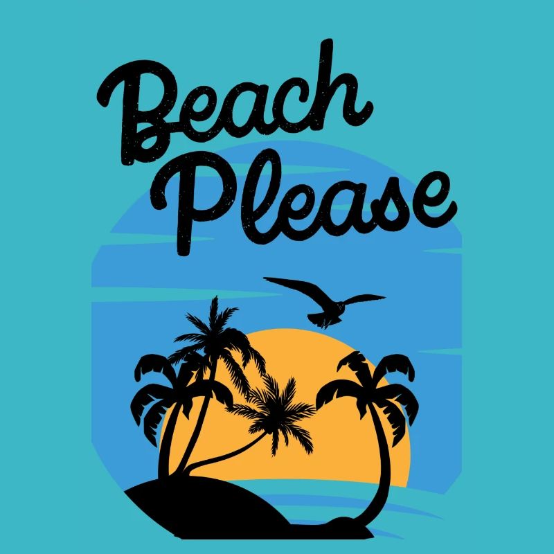 Beach Please - Chemise Palm Sunset
