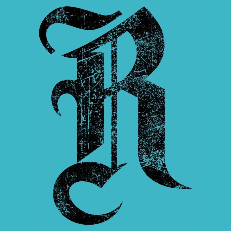 T-Shirt-Alphabet Initiale R