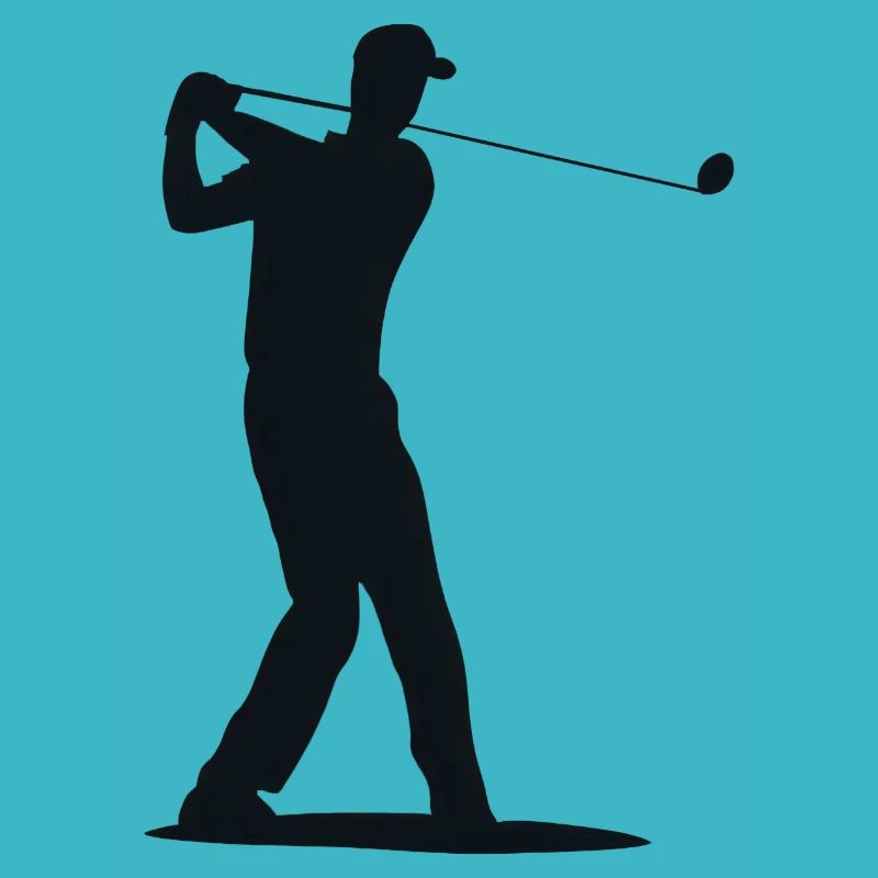 Golfspieler Silhouette - Abschlag Golf