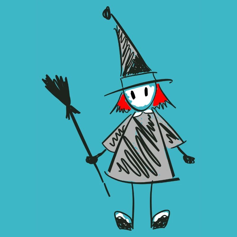 Design de sorcière stylisé
