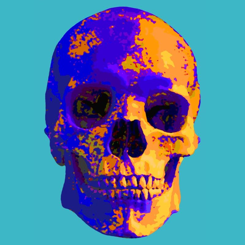 Crâne coloré
