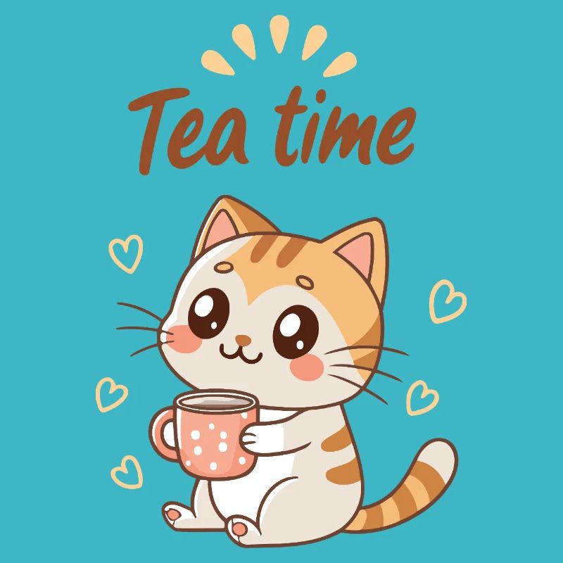 Mignon Chat Tea Time Douceur Cozy
