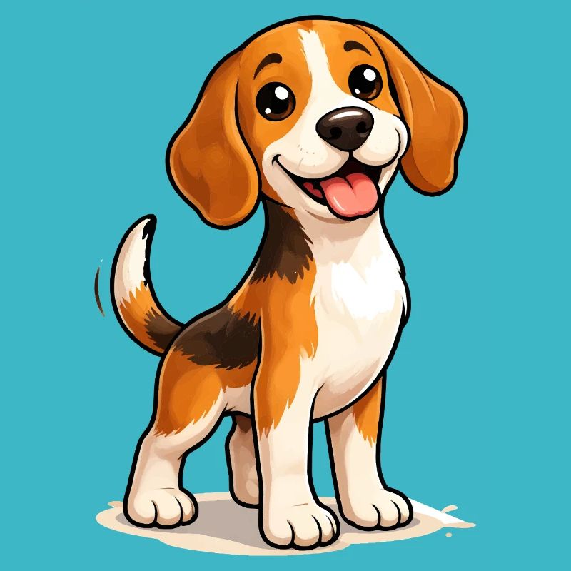Beagle Dog : design mignon et amusant