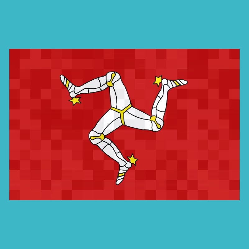 Drapeau de l’île de Man Triskele Drapeau de l’île de Man