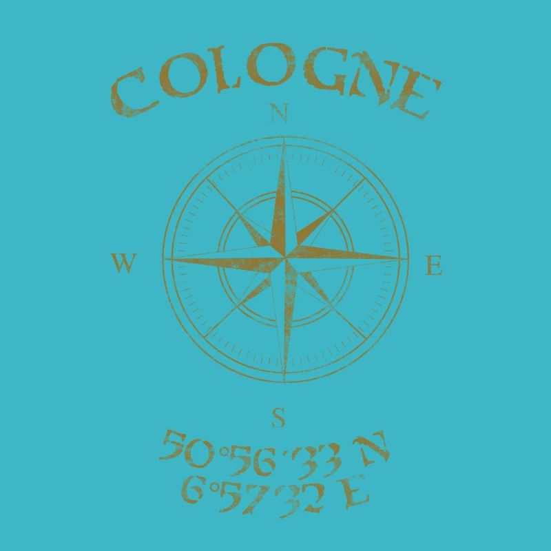 Compass GPS coordinates Cologne