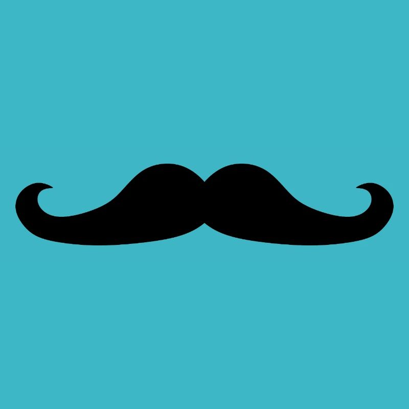 schwarzer Schnurrbart