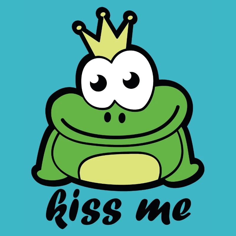 mignon grenouille roi Embrasse-moi