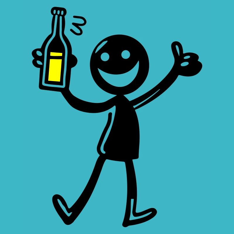 Drinking Comic Illustration Beer