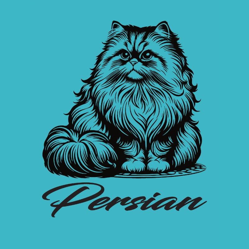 Chat persan design, élégant, moelleux et royal